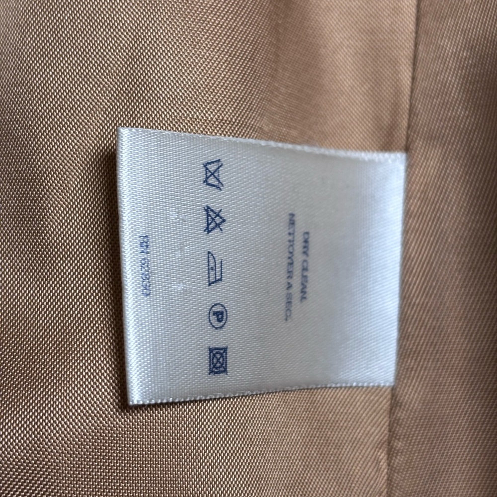 Vintage Lands’ End Camel Wool Cashmere Blazer Petite 6 USA Classic Coat - Picture 10 of 11